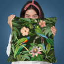 Jungle Parrot Ii Throw Pillow By Andrea Haase