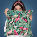 Jungle Parrots V Throw Pillow By Andrea Haase