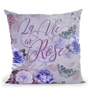 La Vie En Rose I Throw Pillow By Andrea Haase
