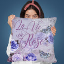 La Vie En Rose I Throw Pillow By Andrea Haase