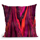 Laser Marble Red Throw Pillow By Andrea Haase