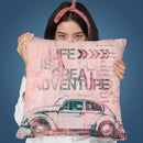 Life Is A Great Adventure Throw Pillow By Andrea Haase