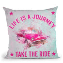 Life Is A Journey Throw Pillow By Andrea Haase