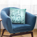 Life Is Better At The Beach Throw Pillow By Andrea Haase