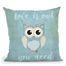 Love Is Owl Throw Pillow By Andrea Haase