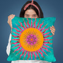 Magic Mandala The Energy Of Color Throw Pillow By Andrea Haase
