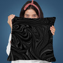 Marble Black Throw Pillow By Andrea Haase