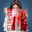 Metro Red Throw Pillow By Andrea Haase