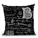 Old Lettering I Throw Pillow By Andrea Haase