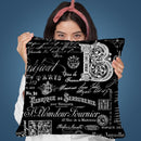 Old Lettering I Throw Pillow By Andrea Haase