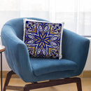 Oriental Tiles Blue Gold I Throw Pillow By Andrea Haase