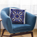 Oriental Tiles Blue Gold Iii Throw Pillow By Andrea Haase