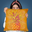 Pineapple Tile Throw Pillow By Andrea Haase