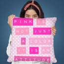 Pink Is Throw Pillow By Andrea Haase