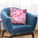 Pink Watercolor Flower Pattern Throw Pillow By Andrea Haase