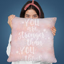 Stronger Throw Pillow By Andrea Haase