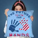 The Future Is In Our Hands Throw Pillow By Andrea Haase