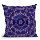 Tribal Purpur I Throw Pillow By Andrea Haase