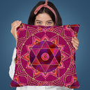 Tribal Purpur Throw Pillow By Andrea Haase