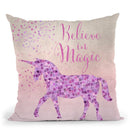 Unicorn Magic Throw Pillow By Andrea Haase