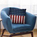 Usa Flag Jute Throw Pillow By Andrea Haase