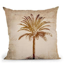 Vintage Palm I Throw Pillow By Andrea Haase