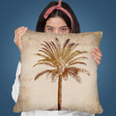 Vintage Palm I Throw Pillow By Andrea Haase