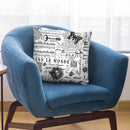 Vintage Script Throw Pillow By Andrea Haase