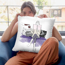 Books And Wine Throw Pillow By Alison Gordon