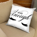 I Am Enough Throw Pillow By Alison Gordon