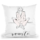 Namaste Throw Pillow By Alison Gordon