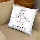 Namaste Throw Pillow By Alison Gordon