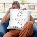 Namaste Throw Pillow By Alison Gordon