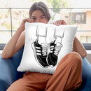 Sneakers And Me Throw Pillow By Alison Gordon