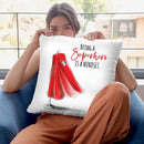 Superhero Quote Throw Pillow By Alison Gordon