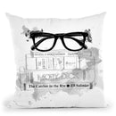 Adams Library Throw Pillow By Alison Gordon