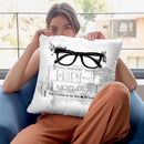 Adams Library Throw Pillow By Alison Gordon