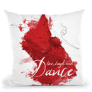 Dancesplatter Throw Pillow By Alison Gordon
