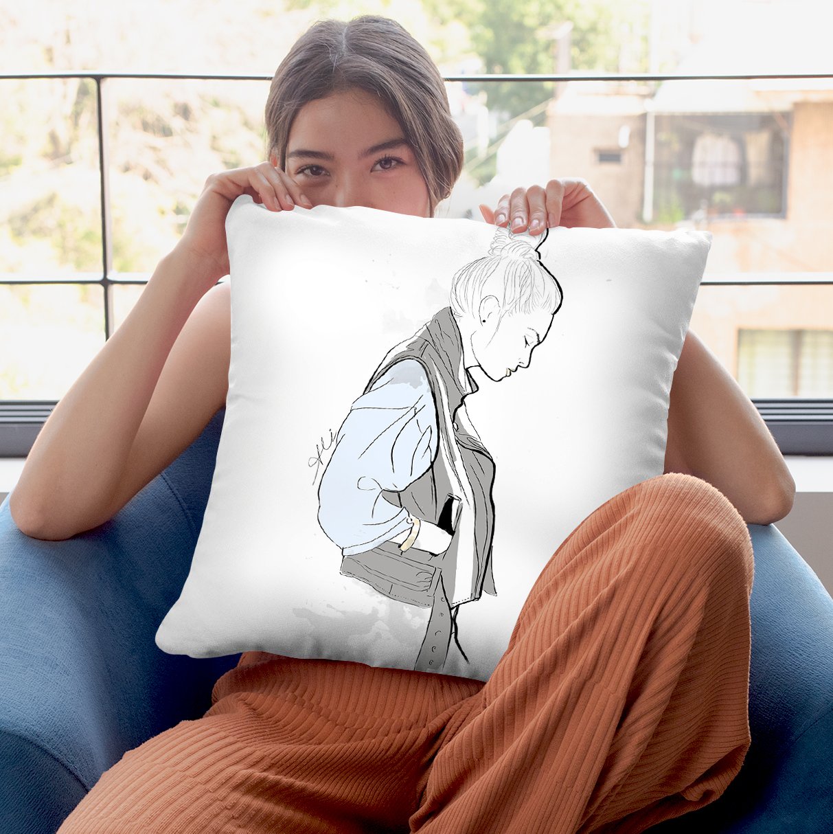 Ali Throw Pillow By Alison Gordon