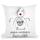 Thrive With Passion Throw Pillow By Alison Gordon