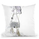 Bonjour Throw Pillow By Alison Gordon