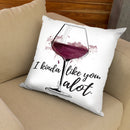 Wine Lover Throw Pillow By Alison Gordon