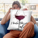 Wine Lover Throw Pillow By Alison Gordon