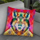 Corporate Wolf Cushion Throw Pillow By Ali Gulec