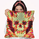 Geo Skull Sq Throw Pillow By Ali Gulec
