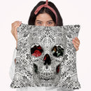 Lace Skull Light 6000 Throw Pillow By Ali Gulec