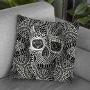 Lace Skull Throw Pillow By Ali Gulec