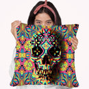 Skull Geo S3S Throw Pillow By Ali Gulec