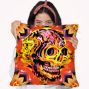Skull 5 Throw Pillow By Ali Gulec