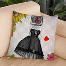 Candy Girl Throw Pillow By Elo Marc - All About Vibe